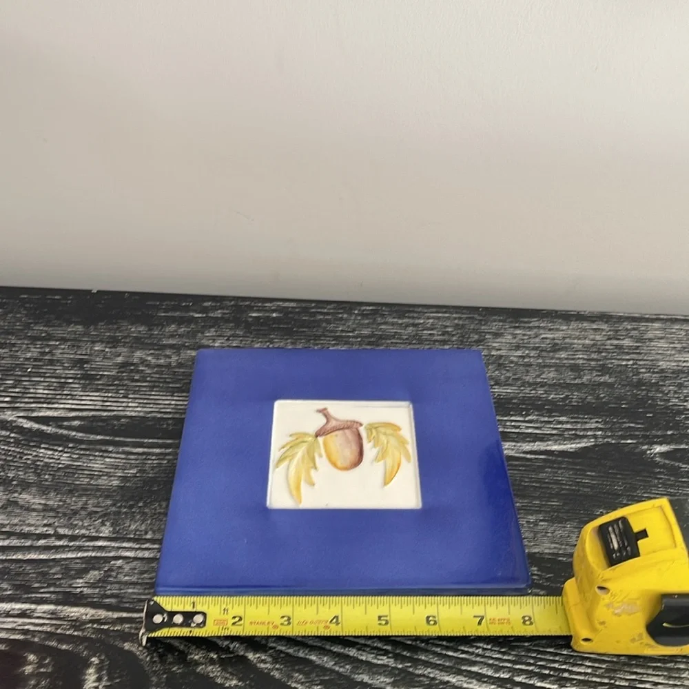 Crate & Barrel acorn trivet or wall hanging. Made in Italy by Ceramica Stefani.